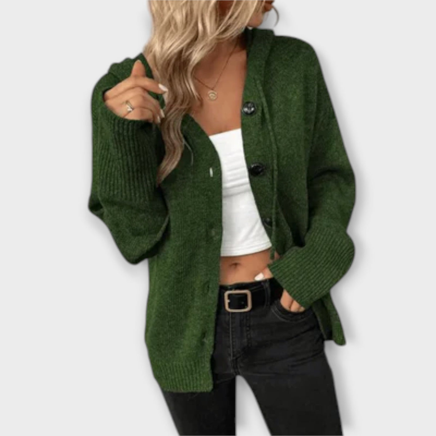 Brittan - Button-Front Knitted Cardigan