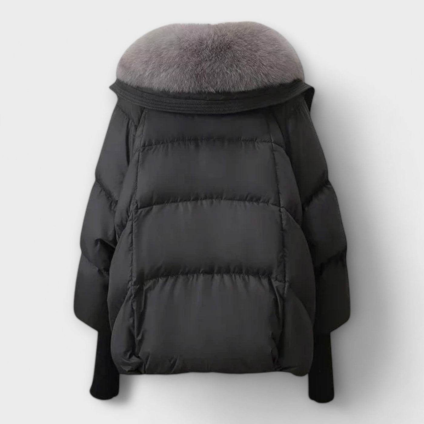 Lucyna - Chic Fur-Trimmed Elegant Coat