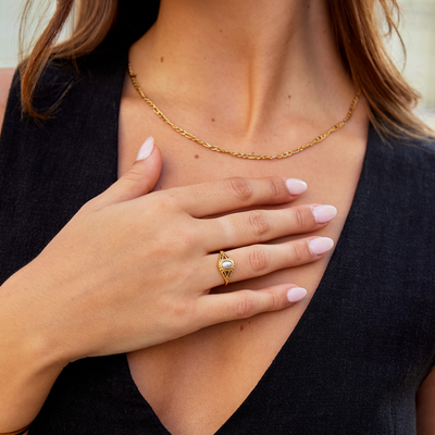 Royal Vintage Pearl Statement Ring