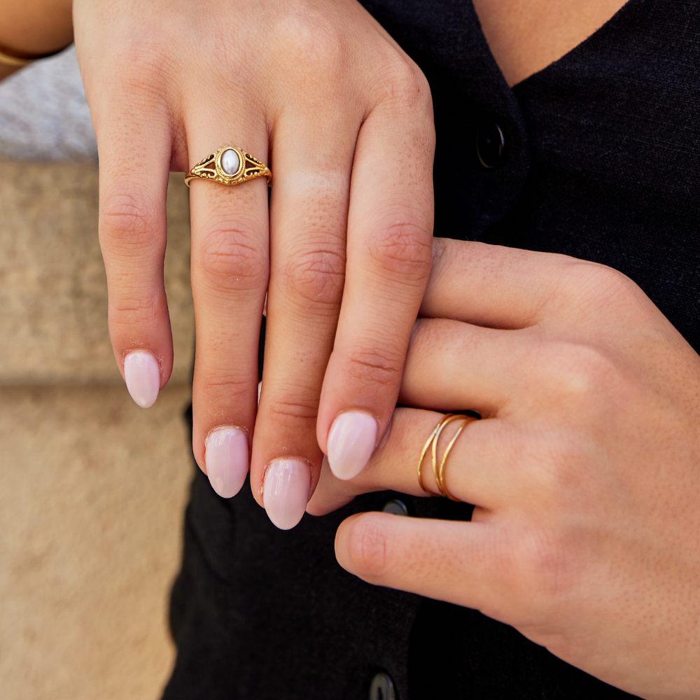 Royal Vintage Pearl Statement Ring