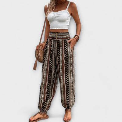 Scarlett - Ethnic Print Trousers