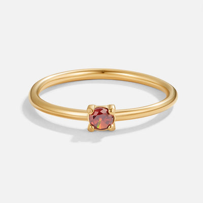 Gold Rings Featuring Birthstones