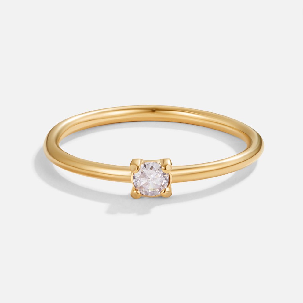 Gold Rings Featuring Birthstones
