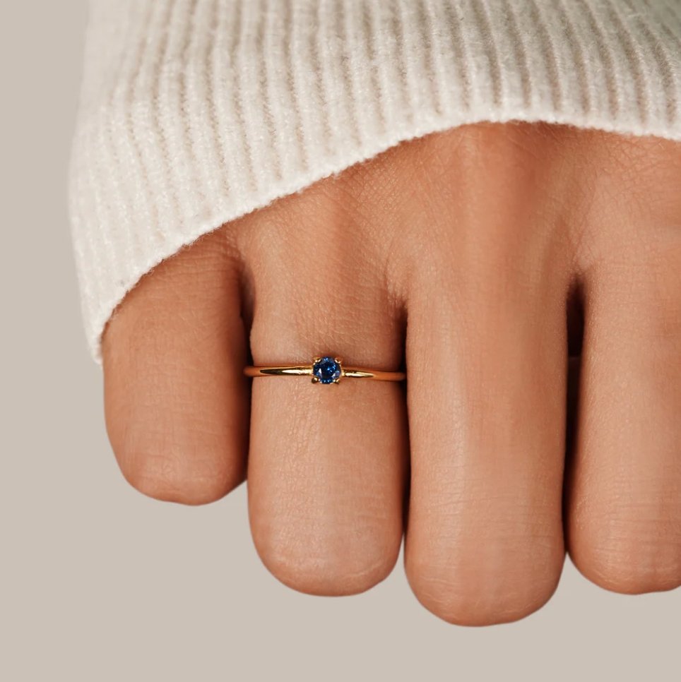 Gold Rings Featuring Birthstones