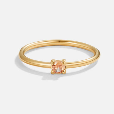 Gold Rings Featuring Birthstones