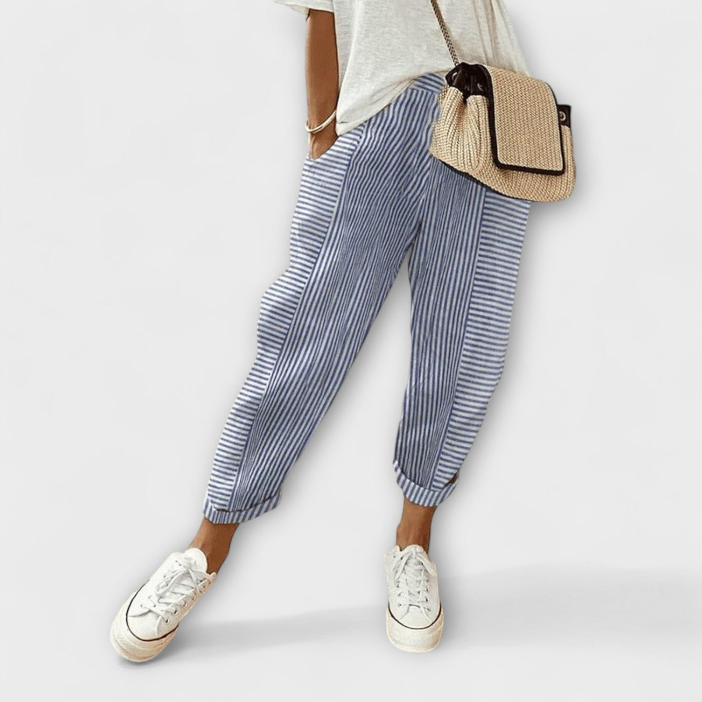 Sanne - Cozy Striped Pants