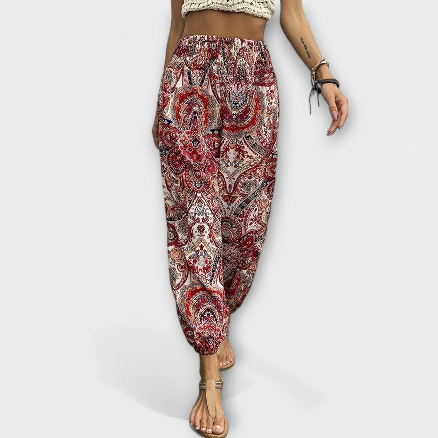 Scarlett - Ethnic Print Trousers