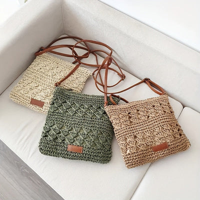 Chic Straw Shoulder Bag
