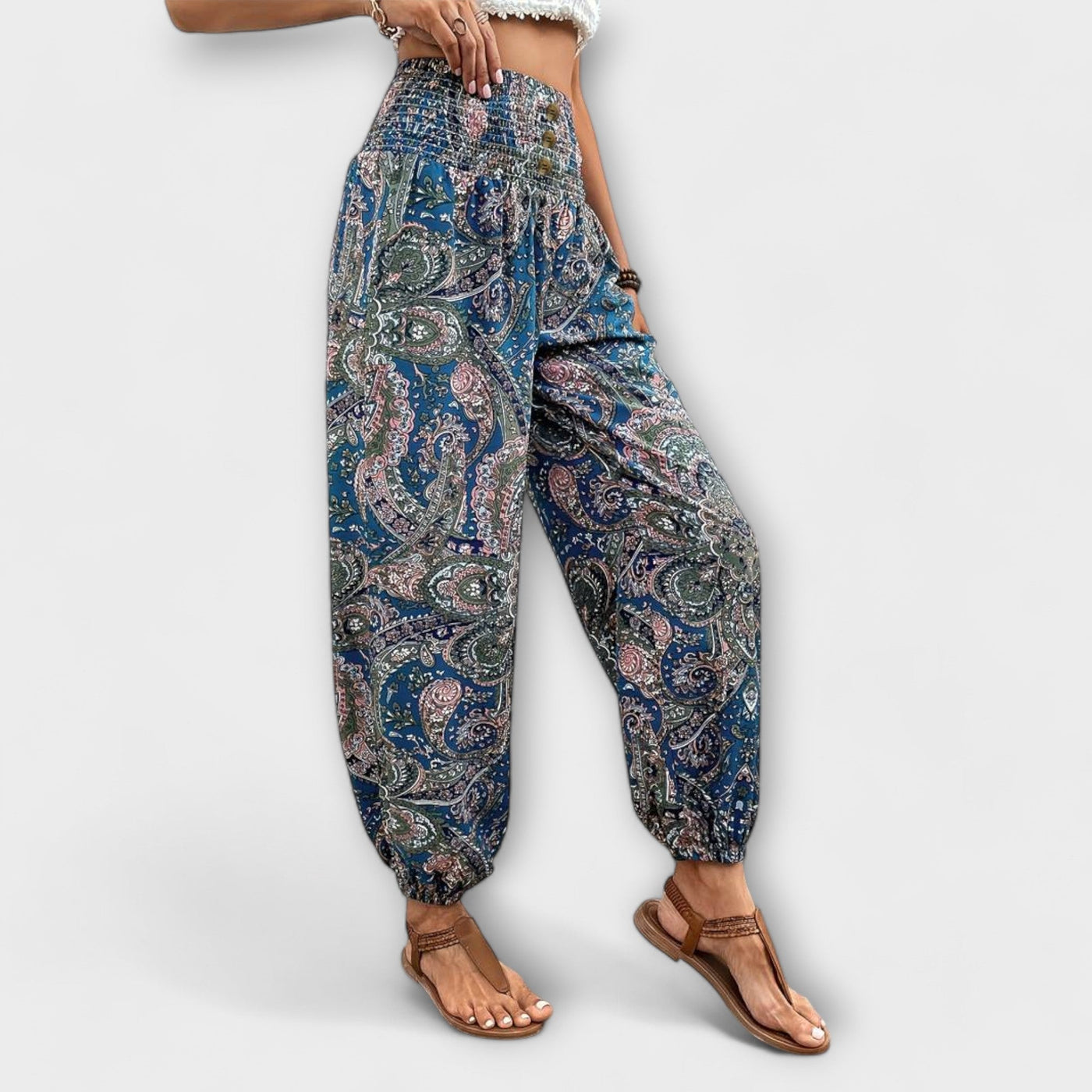 Scarlett - Ethnic Print Trousers