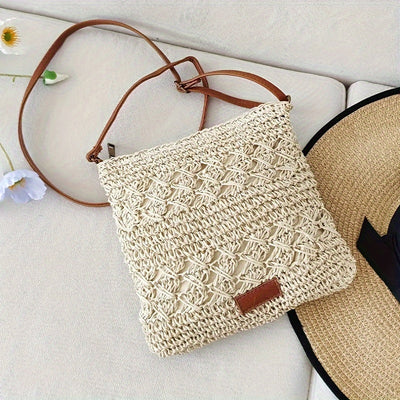 Chic Straw Shoulder Bag