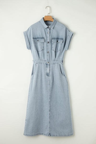 Brygida - Elegant Denim Dress
