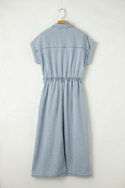 Brygida - Elegant Denim Dress
