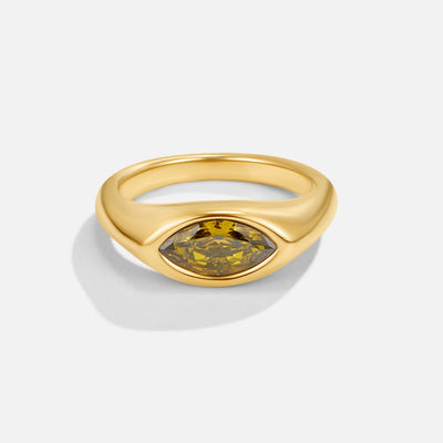 Emerald Arizona Crystal Ring