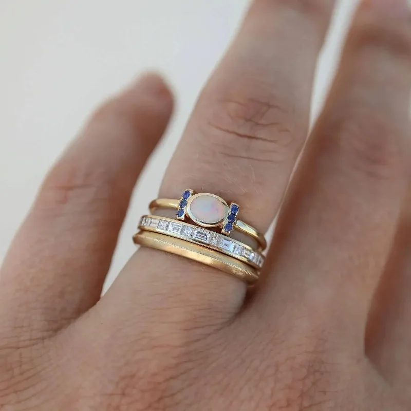 Oprah - Classic Gold Opal Ring Collection