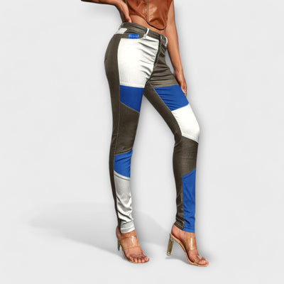 Calliope - Two-Tone Patterned Trousers