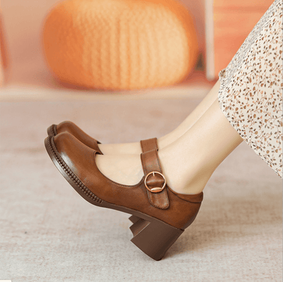 Agnes Leather Mary Janes