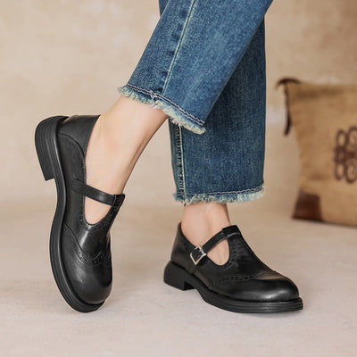 Advanced Leather Mary Janes