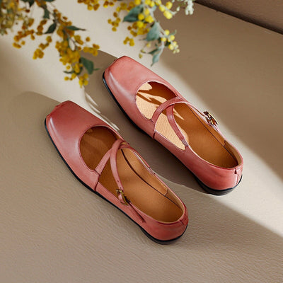 Edith Leather Mary Janes