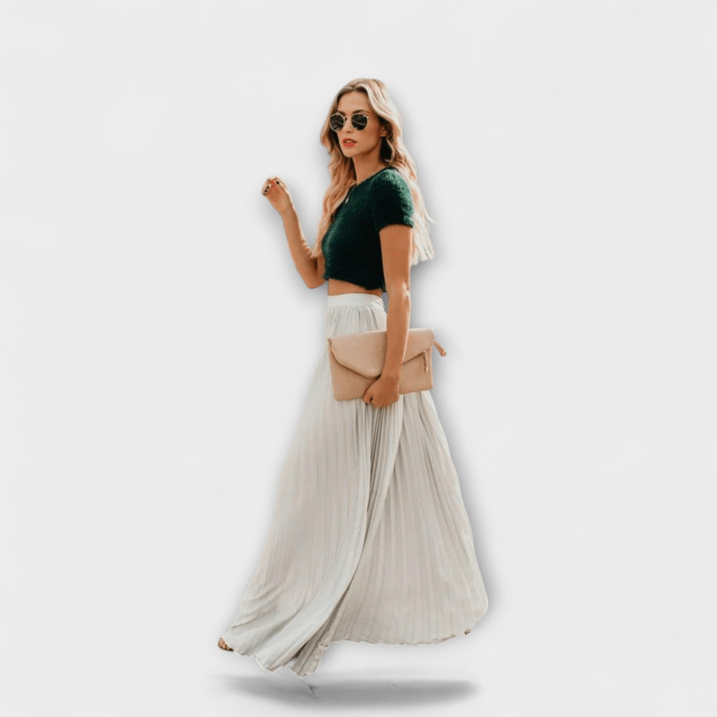 Ephersyn - Flowing Pleated Maxi Skirt
