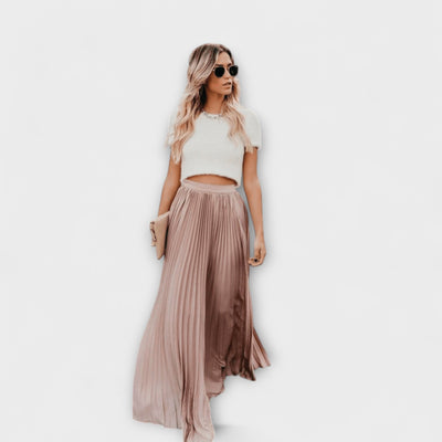 Ephersyn - Flowing Pleated Maxi Skirt
