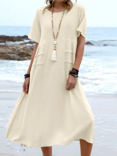 Aryuna - Loose Round Neck Dress