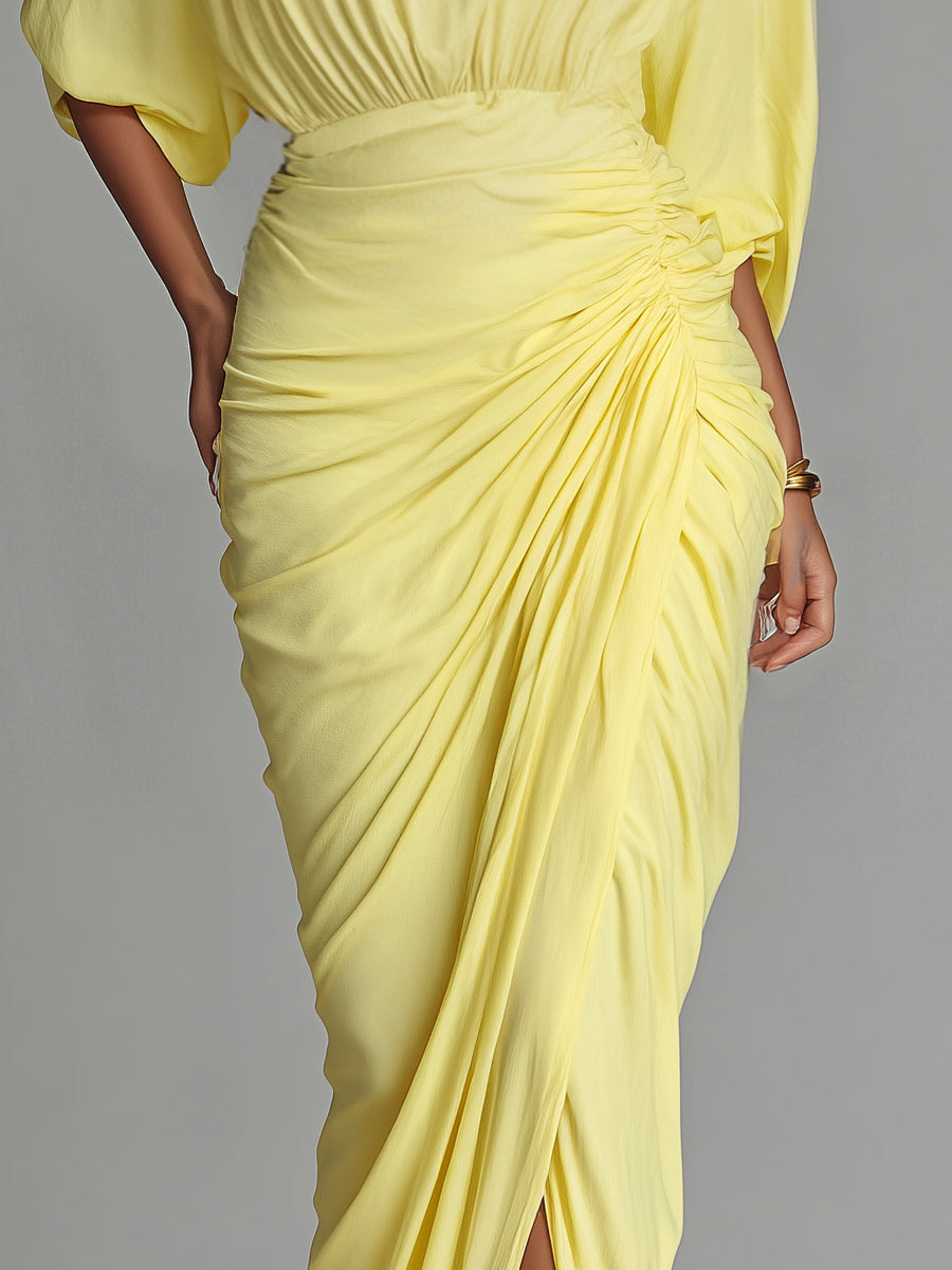 Bright Yellow Maxi Dress - Comfortable and Stylish